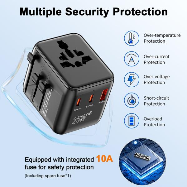 SpeedX SP-TCW02 Travel Adapter