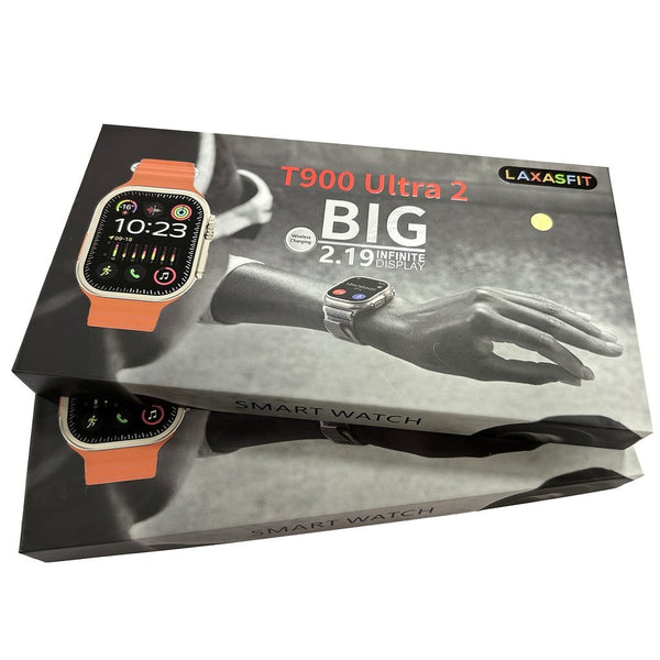 T900 ULTRA 2 SERIES 9 2.19 INCH SCREEN LAXASFIT SMART WATCH BLACK & GREY