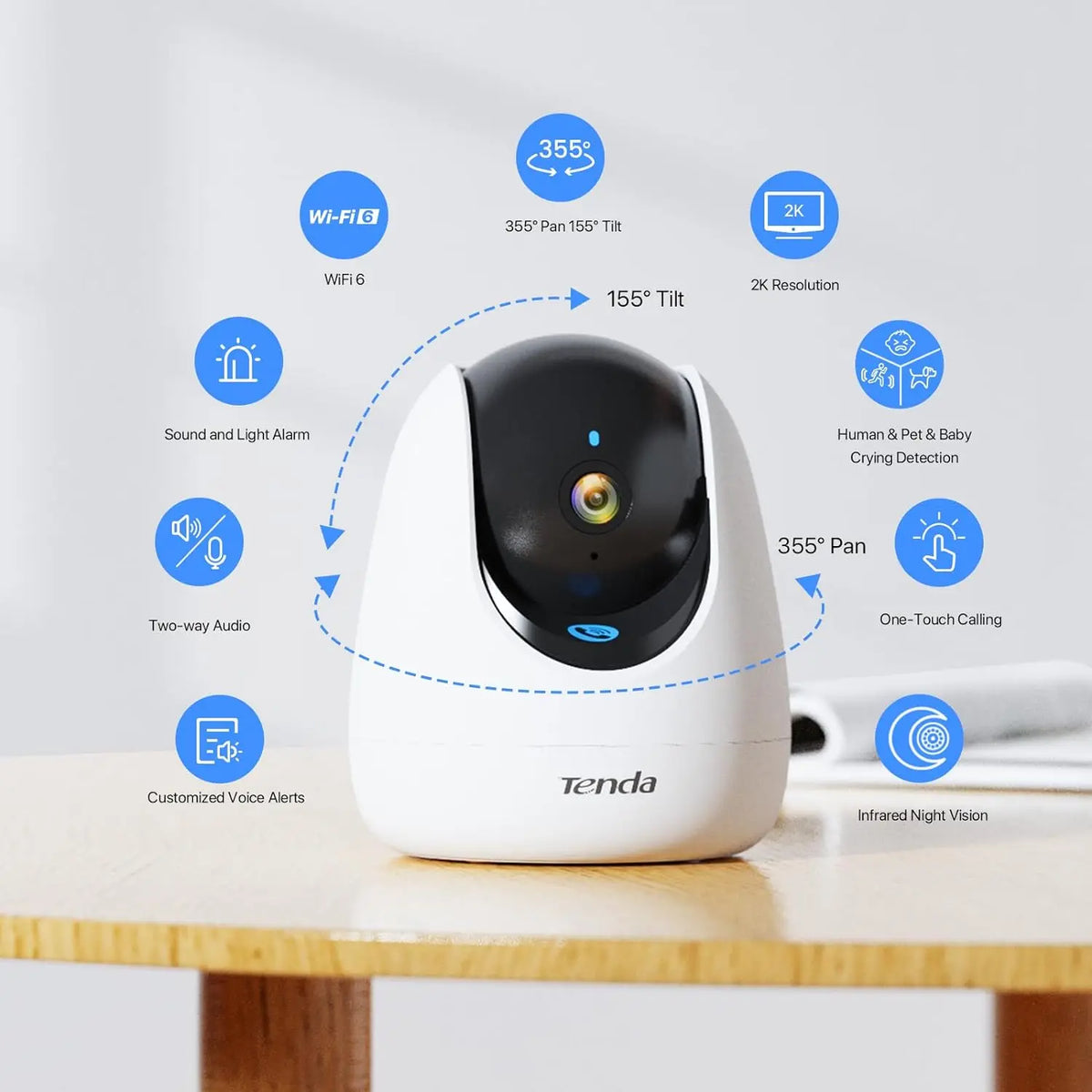 Tenda CP3 Pro 2K Wi-Fi Security Camera