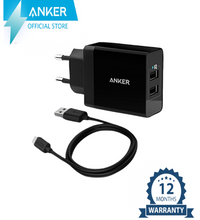 Anker 24W 2-PORT USB CHARGER &amp; MICRO CABLE