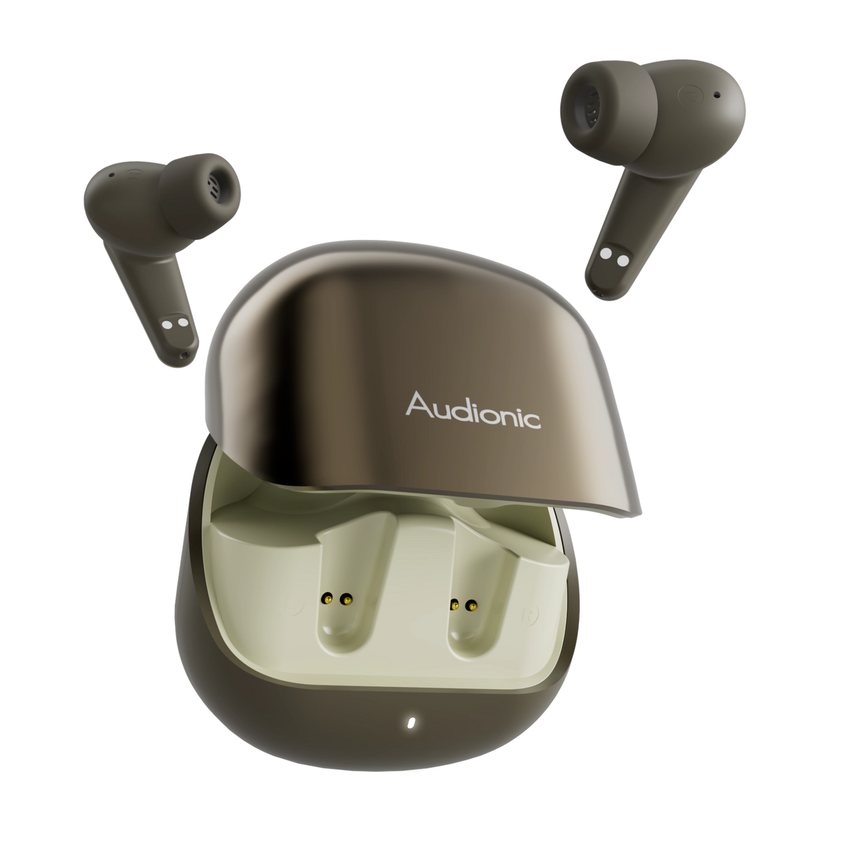 Audionic Airbud 595 Flip Earbuds – Bluetooth 5.3, Quad Mic ENC & 40-Hour Playtime