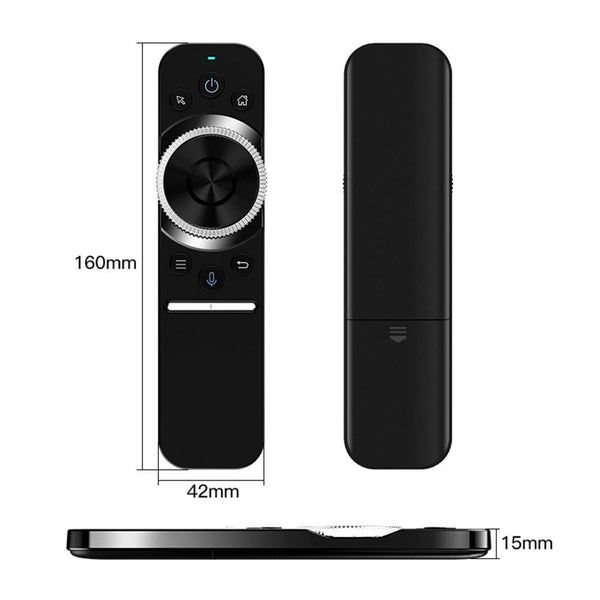 W1s 2.4g Air Mouse Remote Control Built-In 6-Axis Gyroscope Sensor Ir Learning For Smart Tv Android Tv Box