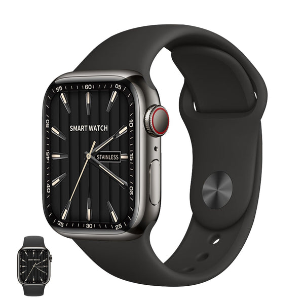 Watch 9 Max Series 9 Smartwatch (2.19 Inch Ips) 22mm Strap With Laxasfit App Black & BLUE