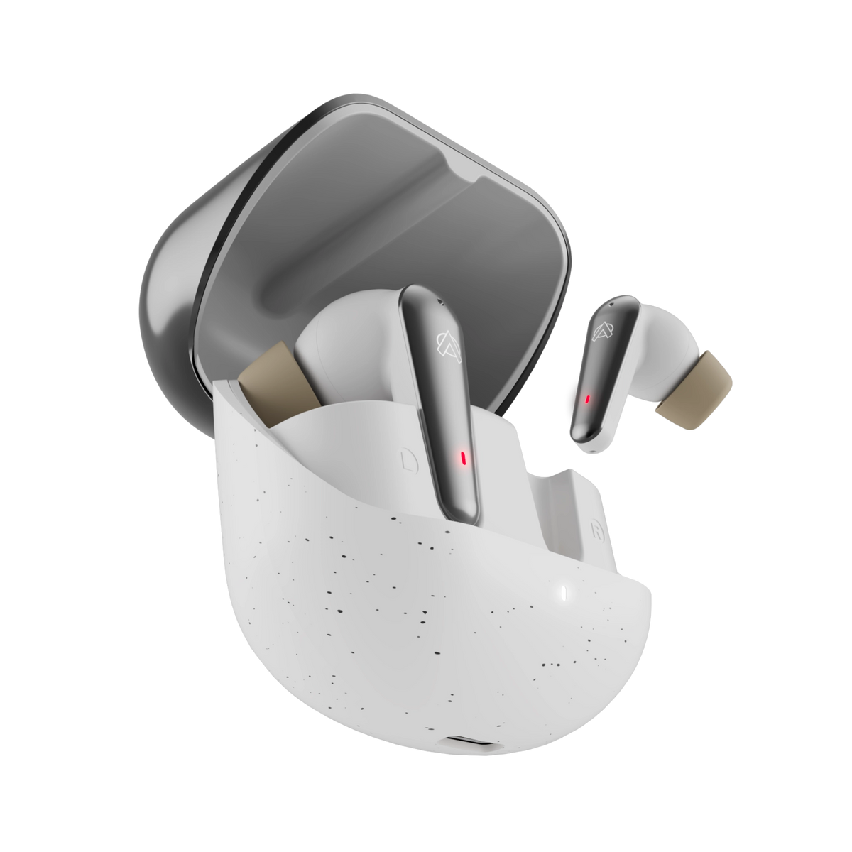 Audionic Airbud 595 Flip Earbuds – Bluetooth 5.3, Quad Mic ENC & 40-Hour Playtime