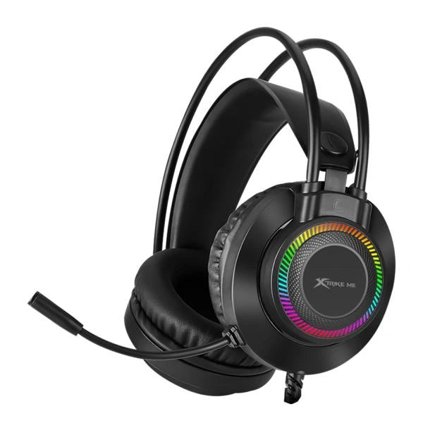 XTRIKE ME GH-509 WIRED STEREO GAMING HEADSET WITH MICROPHONE AND RGB BACKLIGHT BLACK