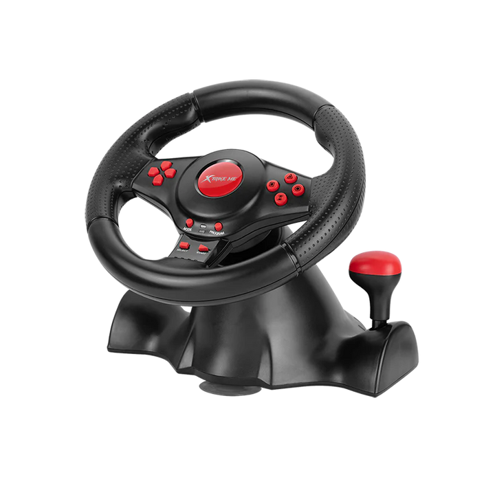 Xtrike-Me GP-903 Racing Wheel with Dual Vibration Motors Realistic Gaming Experience
