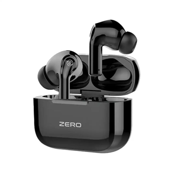  A pair of earphones is showcased on a computer screen, highlighting their design and features.