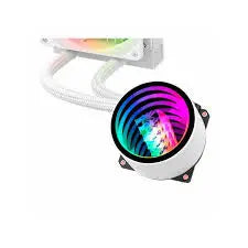 REDRAGON CCW-3011W White 240mm ARGB Liquid CPU Cooler – Dual 120mm Fans, Stylish White Design & Efficient Cooling