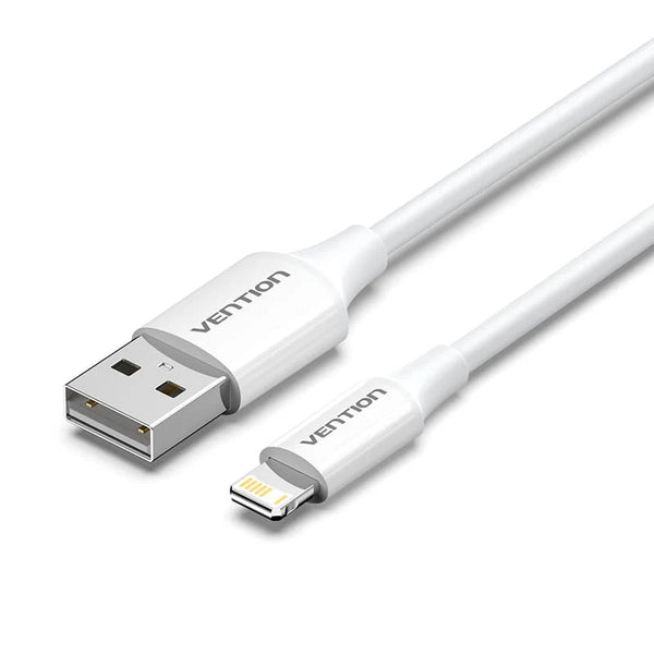 Vention USB 2.0 Type-A Male to Lightning Male 2.4A Cable White 1M