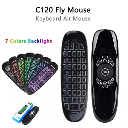 C120 Rgb fly Backlight Voice Air Mouse