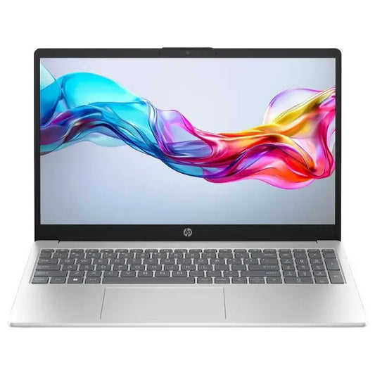 HP 15-FD0912TU Laptop - Intel Core 5 120U 10-Core Processor - 8GB RAM - 512GB SSD - 15.6" Full HD Display - Backlit Keyboard - FreeDOS - Natural Silver