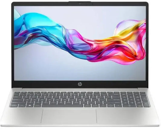 HP 15-FD0912TU Laptop - Intel Core 5 120U 10-Core Processor - 8GB RAM - 512GB SSD - 15.6" Full HD Display - Backlit Keyboard - FreeDOS - Natural Silver