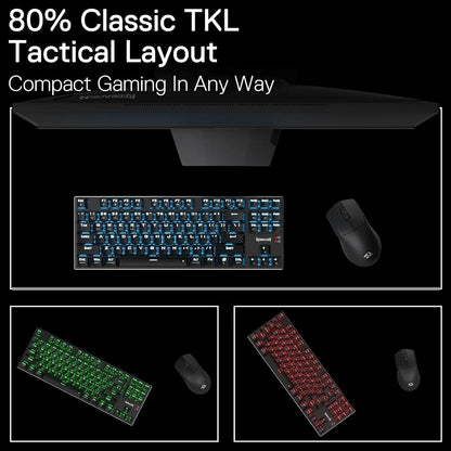 Redragon DHARMA TKL K660 RGB Wired Mechanical Gaming Keyboard – Compact Tenkeyless Design & RGB Lighting