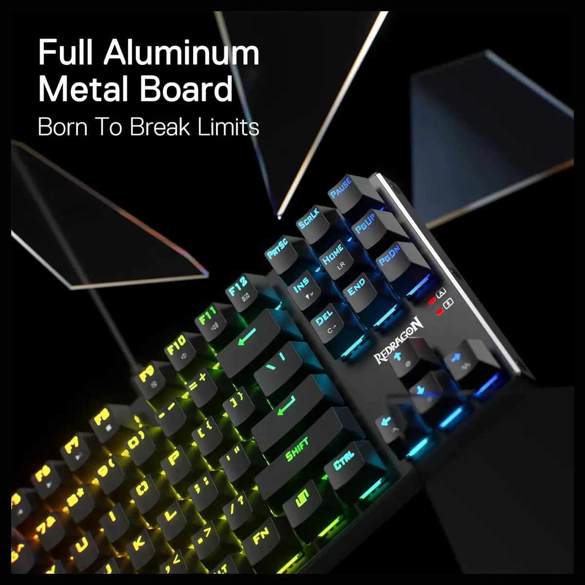 Redragon DHARMA TKL K660 RGB Wired Mechanical Gaming Keyboard – Compact Tenkeyless Design & RGB Lighting