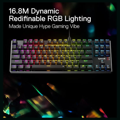 Redragon DHARMA TKL K660 RGB Wired Mechanical Gaming Keyboard – Compact Tenkeyless Design & RGB Lighting
