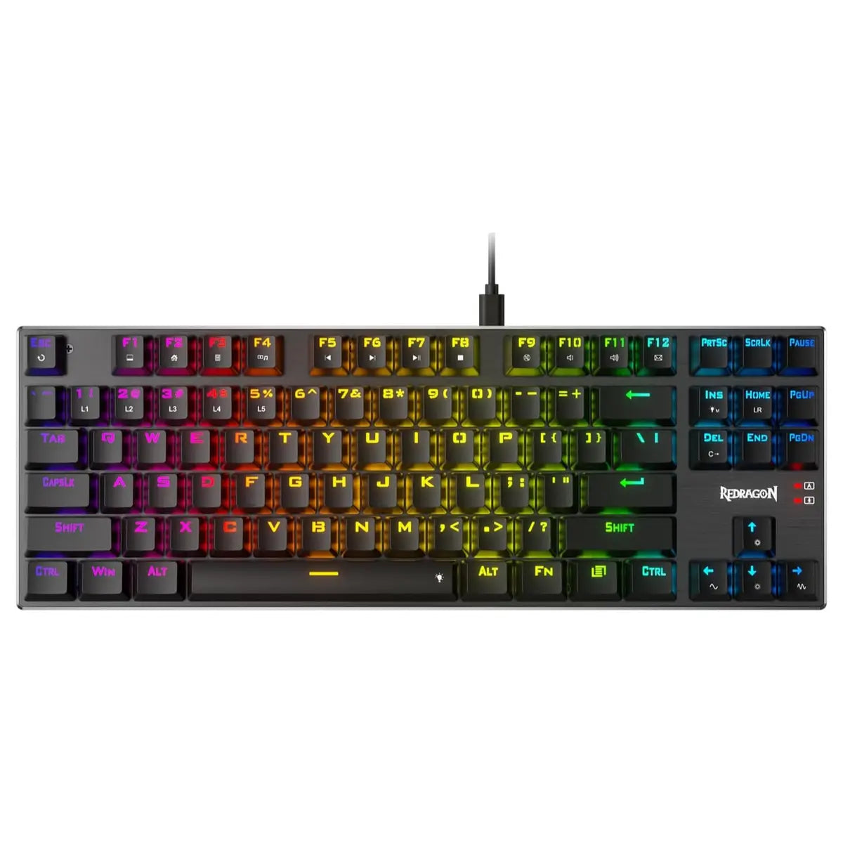 Redragon DHARMA TKL K660 RGB Wired Mechanical Gaming Keyboard – Compact Tenkeyless Design & RGB Lighting