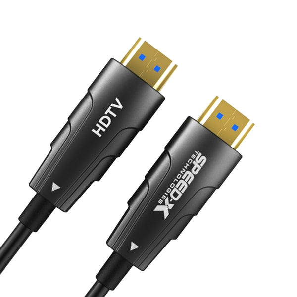 SPEED-X 15M FIBER HDMI CABLE 2.0/2.1 AOC(ACTIVE OPTICAL CABLE) 30AWG COPPER SUPPORT 4K 8K UHD