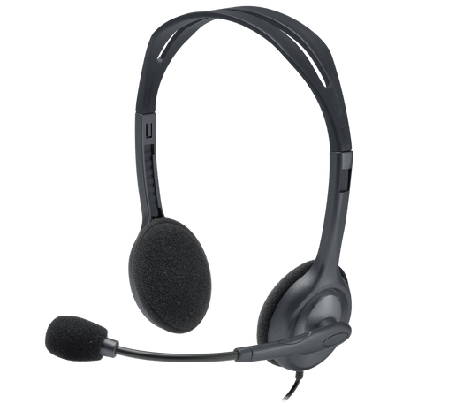 Logitech H111 Wired Stereo Headset – Clear Stereo Sound, Comfortable Fit & Noise-Reducing Mic