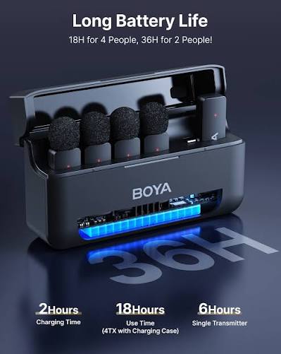 BOYA BY-V4U 4-Channel V Series Wireless Microphone For Andriod Type C With 3 Year Warranty