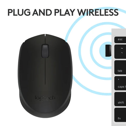 Logitech M170 Wireless Mouse (Black)