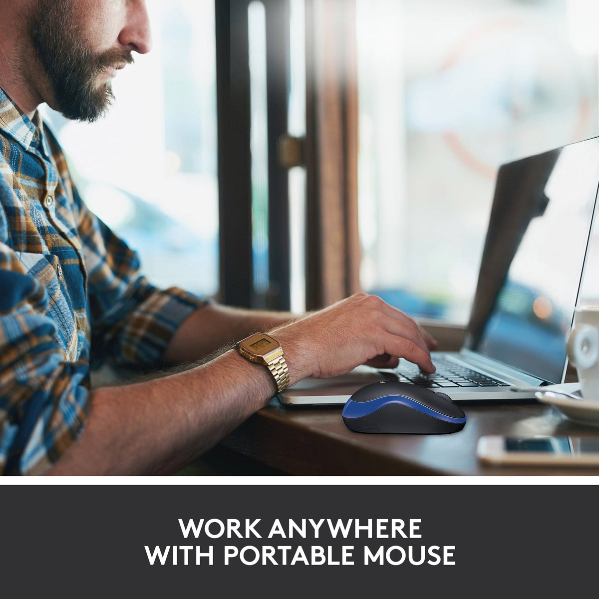 Logitech M185 Wireless Mouse – 2.4GHz, 10m Range, Optical Tracking & 12-Month Battery Life