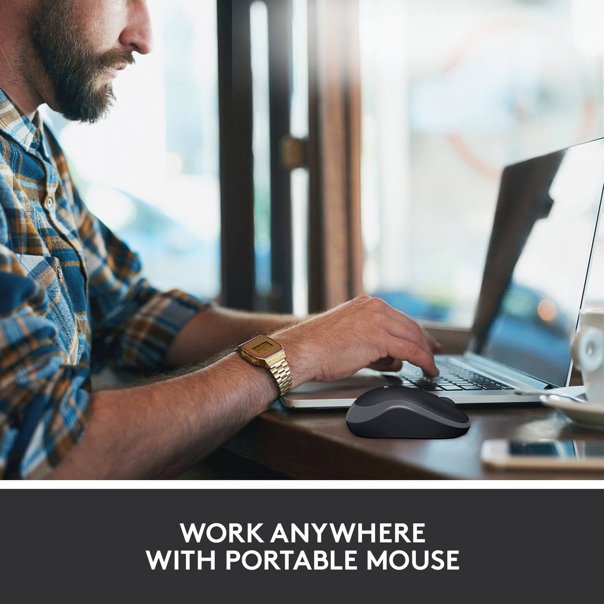 Logitech M185 Wireless Mouse – 2.4GHz, 10m Range, Optical Tracking & 12-Month Battery Life