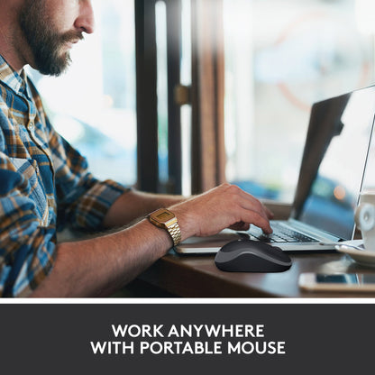 Logitech M185 Wireless Mouse – 2.4GHz, 10m Range, Optical Tracking & 12-Month Battery Life