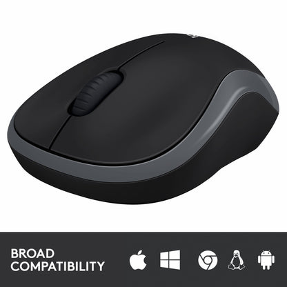 Logitech M185 Wireless Mouse – 2.4GHz, 10m Range, Optical Tracking & 12-Month Battery Life