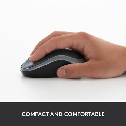 Logitech M185 Wireless Mouse – 2.4GHz, 10m Range, Optical Tracking & 12-Month Battery Life