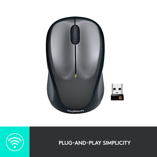 Logitech M235 Wireless Mouse – Ergonomic Design, 2.4GHz Wireless & Nano Receiver