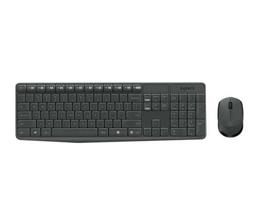 Logitech MK235 Wireless Keyboard & Mouse Combo – Full-Size Keyboard & Reliable Wireless Connectivity