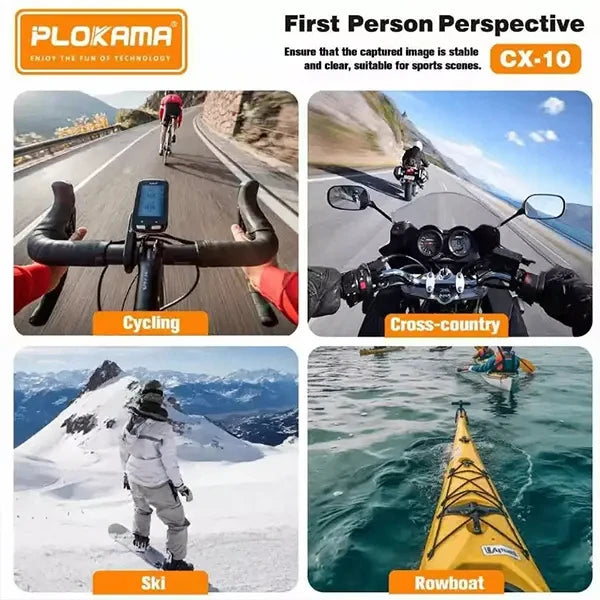 Plokama CX-10 Adjustable Chest Mount Phone Holder with 360° Rotating Clip