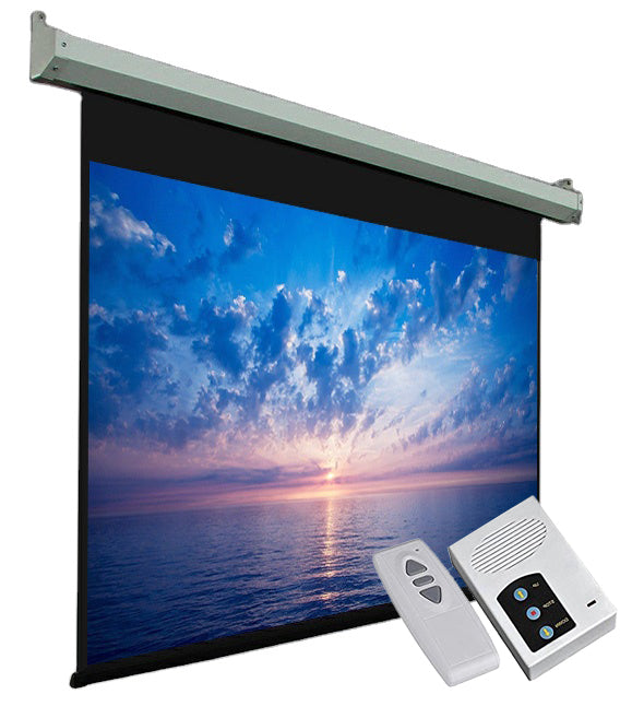 PROJECTOR SCREEN 150 INCH ELECTRIC MOTORISED 8x10 FEET 4:3MW SPEED-X