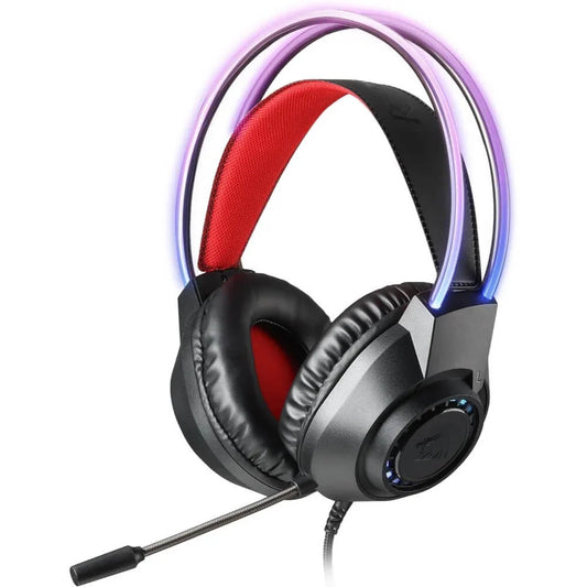 REDRAGON SCREAM H231 RGB Wired Gaming Headset – 40mm Drivers, Stereo Surround Sound, Noise-Canceling Mic & Multi-Platform Compatibility