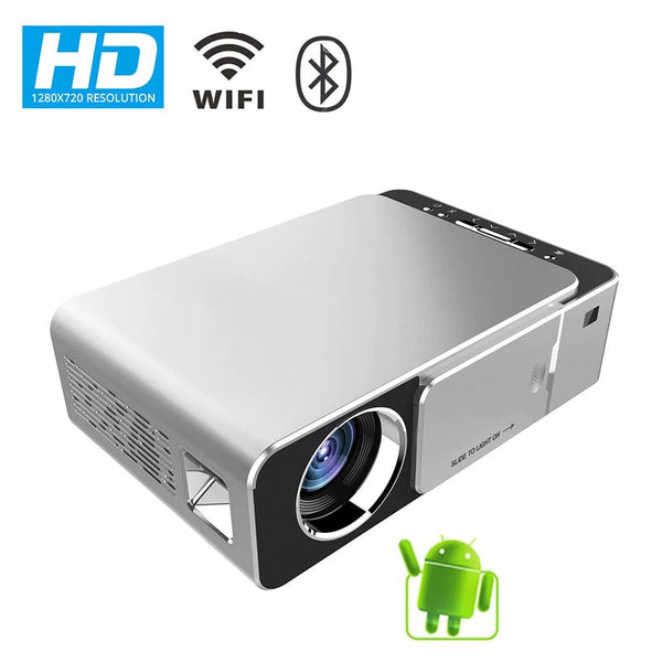 UNIC T6 ANDROID 10.0 V WIFI SMART OPTIONAL SUPPORT 1080P HD LED PORTABLE PROJECTOR SILVER