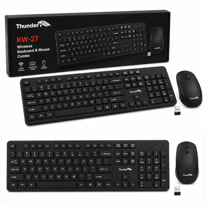 Thunder KW-27 Wireless Keyboard &amp; Mouse Combo
