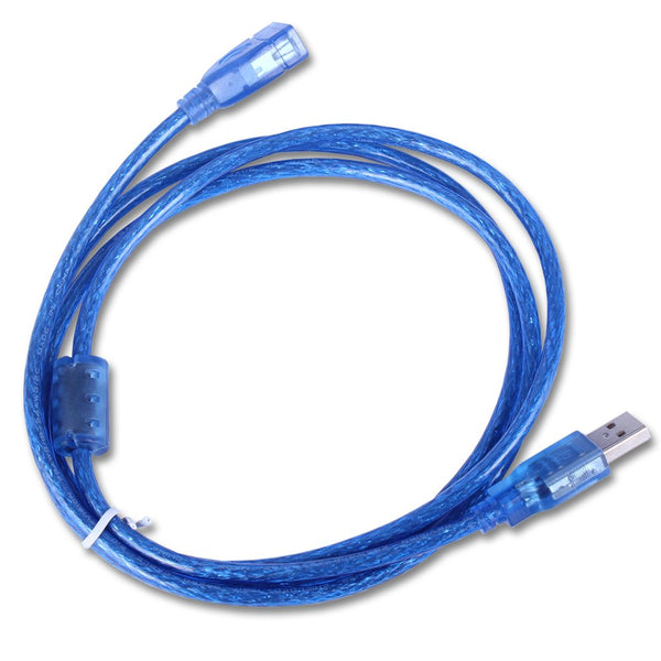Usb Extension Male To Female 2.0 Crystal Blue (imported Cable) 1.5m