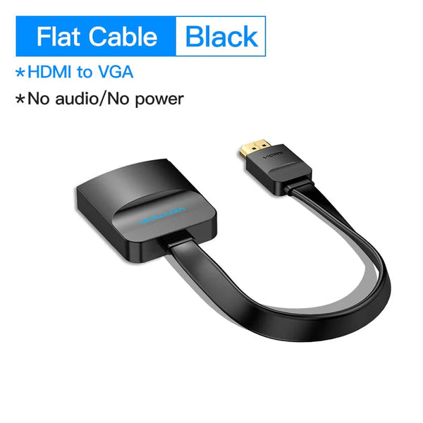 Vention HDMI to VGA Adapter 1080P HD Male to VGA Female Converter With 3.5 Jack Audio Cable
