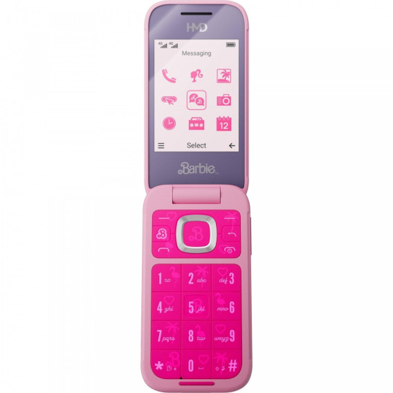 Nokia HMD Barbie Flip (4G Dual Sim Power Pink) With Official Warranty