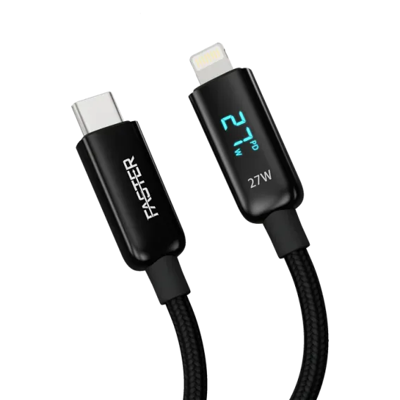 FASTER 27W USB-C TO LIGHTNIN-GDIGITAL DATA CABLE