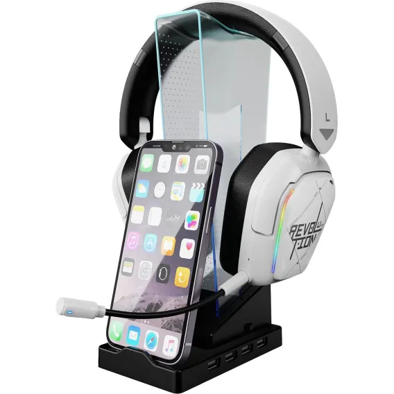XTRIKE ME HT-09 HEADSET & PHONE STAND WITH 4 USB PORT AND LED LIGHT XTRIKE ME HT-09 HEADSET & PHONE STAND WITH 4 USB PORT AND LED LIGHT