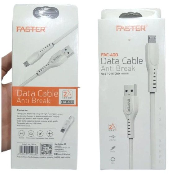 FASTER FAC 400 LIGHTNING DATA CABLE FASTER FAC 400 LIGHTNING DATA CABLE
