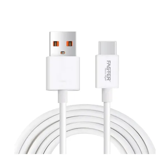 FASTER FC-TP3 Charging Cable, Fast Charging  Cable for Mobile, Type C / Iphone / Micro Cable for Charging, 2.1A