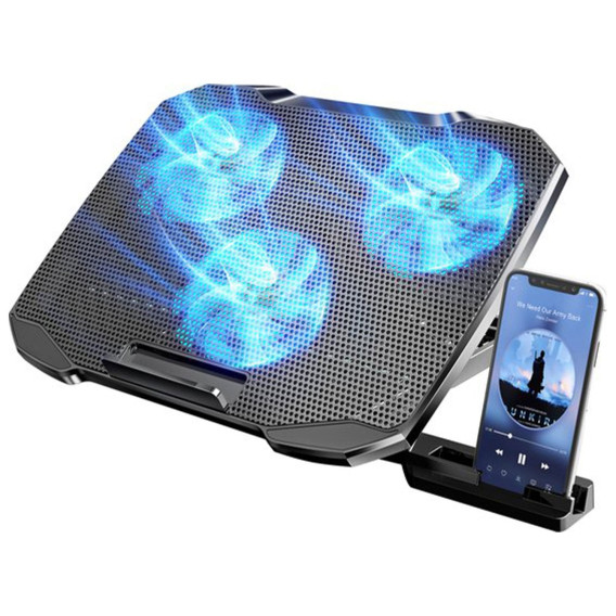 F2 Plus Coolcold Gaming Cooler 3 Big Fans Cooling Pad For 10-15.6 F2 Plus Coolcold Gaming Cooler 3 Big Fans Cooling Pad For 10-15.6