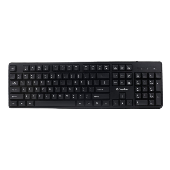 CoolBell Duo Wireless Keyboard and Mouse Combo – 2.4GHz Ultra-Slim Design, Silent Typing & Energy Efficient
