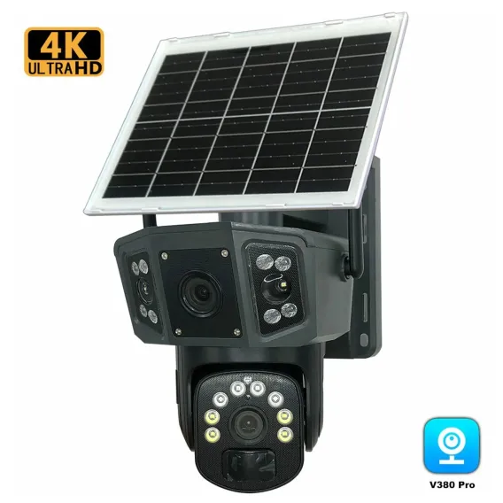 Speedx Ca-wc013 Solar Outdoor 8mp Dual Lens Camera Pan Tilt Pir Motion Detection With V380 Pro App Speedx Ca-wc013 Solar Outdoor 8mp Dual Lens Camera Pan Tilt Pir Motion Detection With V380 Pro App