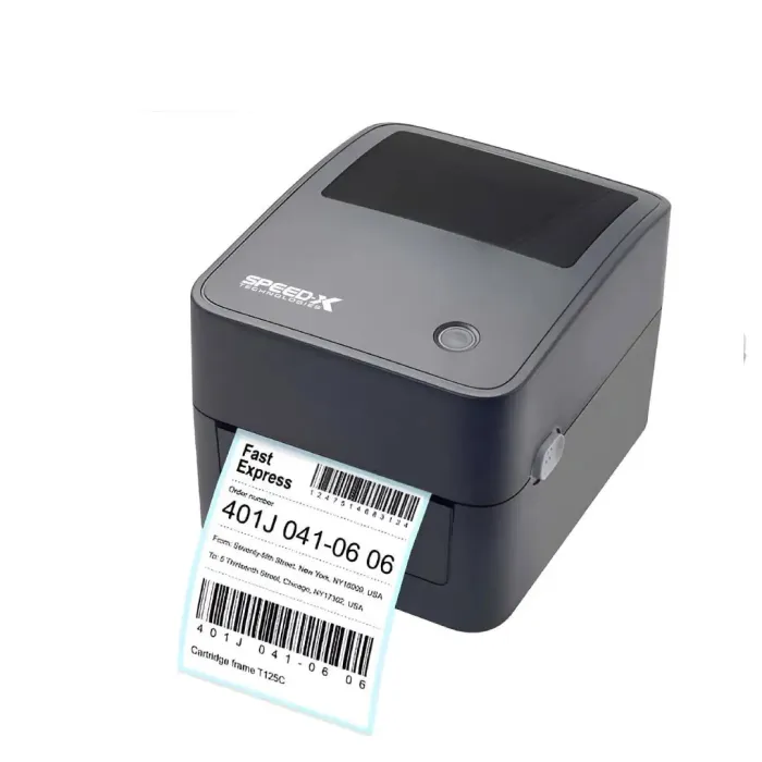 Speed-x Sp-700u 4 Inch Thermal Receipt And Label Printer With Usb Interfac,152mm/s Printing Speed Black Colour
