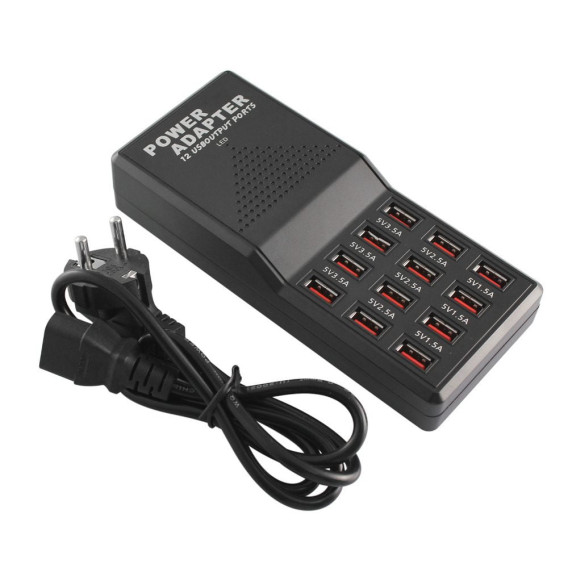 Usb Fast Charger 12 Port 12amp W858 Usb Fast Charger 12 Port 12amp W858