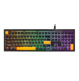 Xtrike Me Kb-512 Bk 108 Key Wired Mechanical Feel Usb-c Keyboard Black