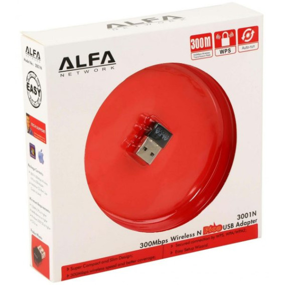 Alfa Wifi USB adapter mini 300 Mbps Alfa Wifi USB adapter mini 300 Mbps